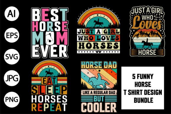 Review: Funny Horse T-Shirt Design Bundle for Embroidery