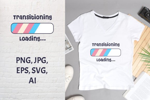 Review: Loading Bar with Transgender Flag Colors